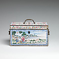 Coffret, Copper, enamel, brass