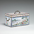 Coffret, Copper, enamel, brass