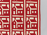 Schoolhouse quilt, Cotton, American