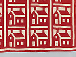 Schoolhouse quilt, Cotton, American