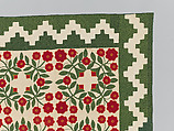 Rose Wreath Quilt, Unknown Artist, American (Baltimore, Maryland), Cotton, silk, wool, American