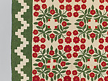 Rose Wreath Quilt, Unknown Artist, American (Baltimore, Maryland), Cotton, silk, wool, American
