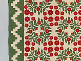 Rose Wreath Quilt, Unknown Artist, American (Baltimore, Maryland), Cotton, silk, wool, American