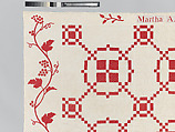 Burgoyne Surrenders or Burgoyne Surrounded Quilt, Martha A. Page, Cotton, American