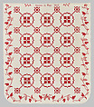 Burgoyne Surrenders or Burgoyne Surrounded Quilt, Martha A. Page, Cotton, American