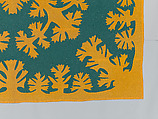 Hawaiian Quilt, Lei Mamo pattern, Artist Unknown  , American (Hawaiian), Cotton, American (Hawaiian)