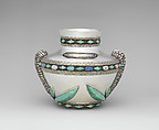 Vase, Tiffany & Co. (1837–present), Silver, silver-gilt, freshwater baroque pearls, amazonite, opals., American