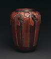 Vase with flowers, Decorated by Roberta Beverly Kennon (American, 1877–1931), Earthenware, American
