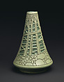 Della Robbia vase with trees, Designed by Frederick Hurten Rhead (American (born England), Hanley, Stoke-on-Trent 1880–1942 New York), Earthenware, American