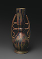 Vase, George E. Ohr (American, Biloxi, Mississippi 1857–1918  Biloxi, Mississippi), earthenware, American