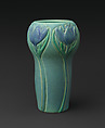 Vase with crocuses, Designed by Artus Van Briggle (American, Felicity, Ohio 1869–1904 Colorado Springs, Colorado), Stoneware, American