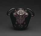 Feroza vase with handles, J. B. Owens Pottery Company (1891–1907), Earthenware, American