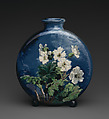 Vase with primroses, M. Louise McLaughlin (American, Cincinnati, Ohio 1847–1939 Cincinnati, Ohio), Earthenware, American
