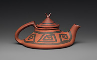 Teapot, Clifton Art Pottery (1905–11), Earthenware, American