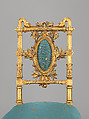 Side chair, Herter Brothers (German, active New York, 1864–1906), Gilded wood and reproduction upholstery, American