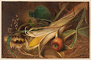 Still Life with Corn, Charles Ethan Porter American, Watercolor on paper, American