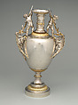 Vase, Tiffany & Co. (1837–present), Silver, silver-gilt, and glass or stone, American