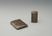 Cigarette Case, Tiffany & Co. (1837–present), Gold, silver, brass, patinated copper, gold-copper alloy, silver-copper alloy, and patinated copper-platinum-iron alloy, American