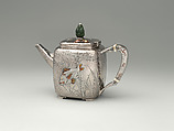 Teapot, Tiffany & Co. (1837–present), silver, copper, ivory, and jade, American
