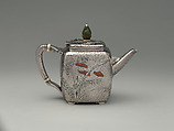 Teapot, Tiffany & Co. (1837–present), silver, copper, ivory, and jade, American
