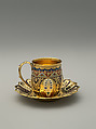 Cup from the Mackay Service, Tiffany & Co. (1837–present), Silver-gilt and enamel, American
