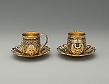 Cup from the Mackay Service, Tiffany & Co. (1837–present), Silver-gilt and enamel, American