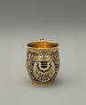 Cup from the Mackay Service, Tiffany & Co. (1837–present), Silver-gilt and enamel, American