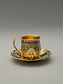 Cup from the Mackay Service, Tiffany & Co. (1837–present), Silver-gilt and enamel, American