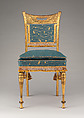 Side Chair, Herter Brothers (German, active New York, 1864–1906), Gilded maple, American