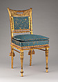 Side Chair, Herter Brothers (German, active New York, 1864–1906), Gilded maple, American