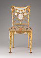 Side Chair, Herter Brothers (German, active New York, 1864–1906), Gilded maple, inlaid with mother-of-pearl, and modern upholstery, American