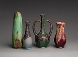Vase, William J. Walley (1852–1919), Stoneware, American