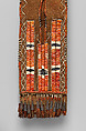 Belt pouch, Tanned leather, porcupine quills, dye, metal cones, and deer hair, Haudenosaunee/ Iroquois (?), Native American