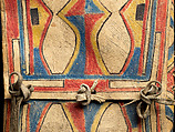 Pair of parfleche envelopes, Rawhide, pigment, and tanned leather, Blackfoot, Blood or Siksika, Native American