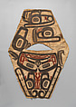 Mantle, Tanned leather and pigment, Tlingit, Native American