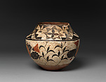Acoma polychrome water jar, Clay and pigment, Acoma, Native American