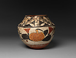 Acoma polychrome water jar, Clay and pigment, Acoma, Native American