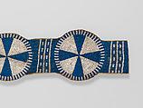 Blanket strip, Tanned leather and glass beads, Central Plains, probably Lakota/Teton Sioux, Native American