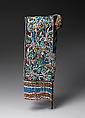 Woman's hood, Wool cloth, glass beads, and silk thread, James Bay Cree, Native American