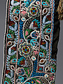 Woman's hood, Wool cloth, glass beads, and silk thread, James Bay Cree, Native American