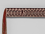 Sash, Wool yarn and glass beads, Western Great Lakes, Native American