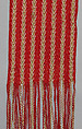 Sash, wool yarn and glass beads, Wendat/ Huron, Native American