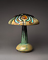 Lamp, Fulper Pottery Company (1899–1935), Stoneware, leaded glass, American