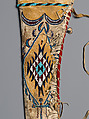 Quiver and arrows, Quiver: tanned leather, glass beads, and pigment
arrows: cane, wood, pitch, stone, sinew, and feathers, Apache, Native American