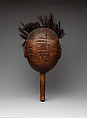 Shaman's rattle, Birch, bone, hair, pigment, and metal pins, Tsimshian, Native American