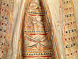 Man's coat, Tanned leather and pigment, Innu/ Naskapi, Native American