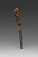 Dagger, Wood, steel, and vegetal fiber, Tlingit, Native American