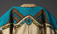 Dress, Tanned leather and glass beads, Lakota/ Teton Sioux, Native American