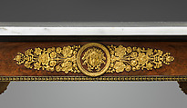 Pier Table, Charles-Honoré Lannuier (France 1779–1819 New York), Mahogany, mahogany veneer, pine, tulip poplar, maple, marble, gilded brass, die-stamped brass, plate glass, American