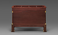 Pier Table, Charles-Honoré Lannuier (France 1779–1819 New York), Mahogany, mahogany veneer, pine, tulip poplar, maple, marble, gilded brass, die-stamped brass, plate glass, American